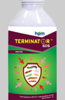 TERMINATOR 505 (Chloropyriphos 50% + Cypermethrin 5% EC)-HPM